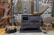 Uras-016 Premium Fırınlı Şömine Soba resmi