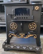 Picture of Wood Stove with Fireplace, Cooker with Oven, Wood Burning Stove, Heating Stove , Handmade Fireplace Stove