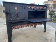FR-5093 Yandan Fırınlı Tuğlalı Soba, Odun Kömür Kuzinesi resmi